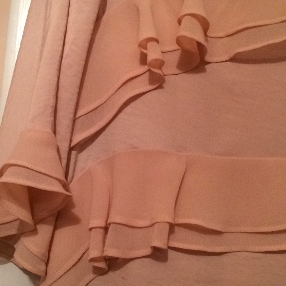 WhoWhatWear Light Pink Ruffle Top - Picture 3 of 5